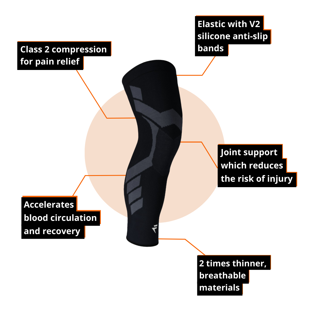 Running Sleeves with Knee Support