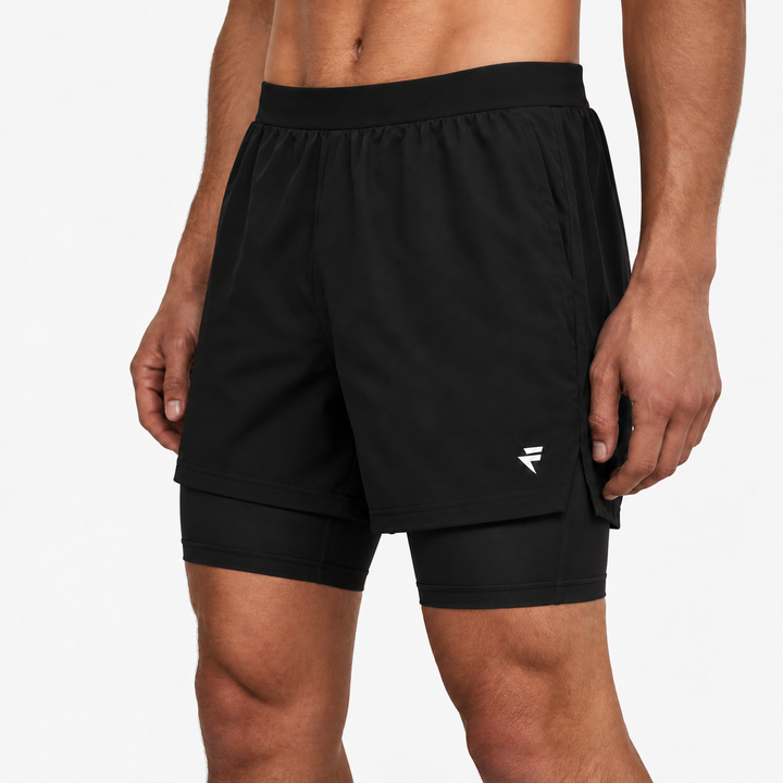 2-in-1 Shorts with Built-in Compression