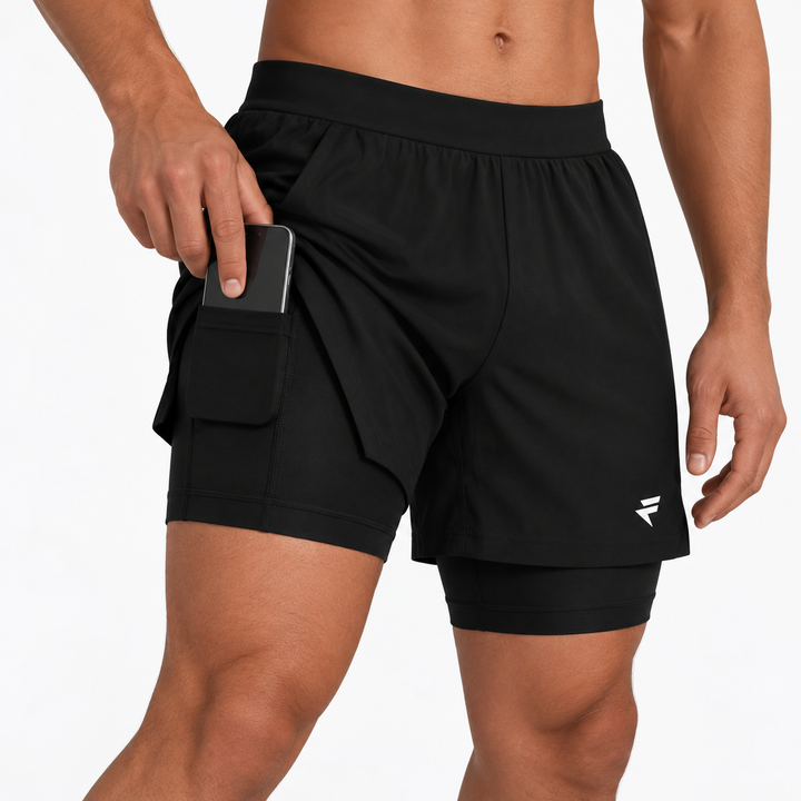 2-in-1 Shorts with Built-in Compression
