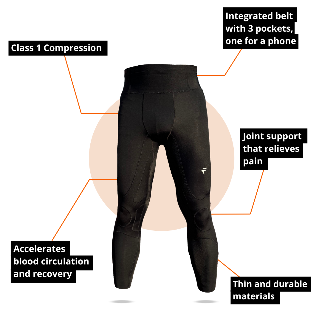 Legging with Integrated Knee Supports